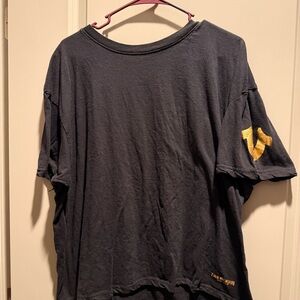 True Religion Black T-Shirt with Gold Detail